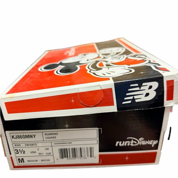 New Balance RunDisney Minnie Mouse Kids Shoes Size 3.5 NIB Rare 2014 - Picture 3 of 9